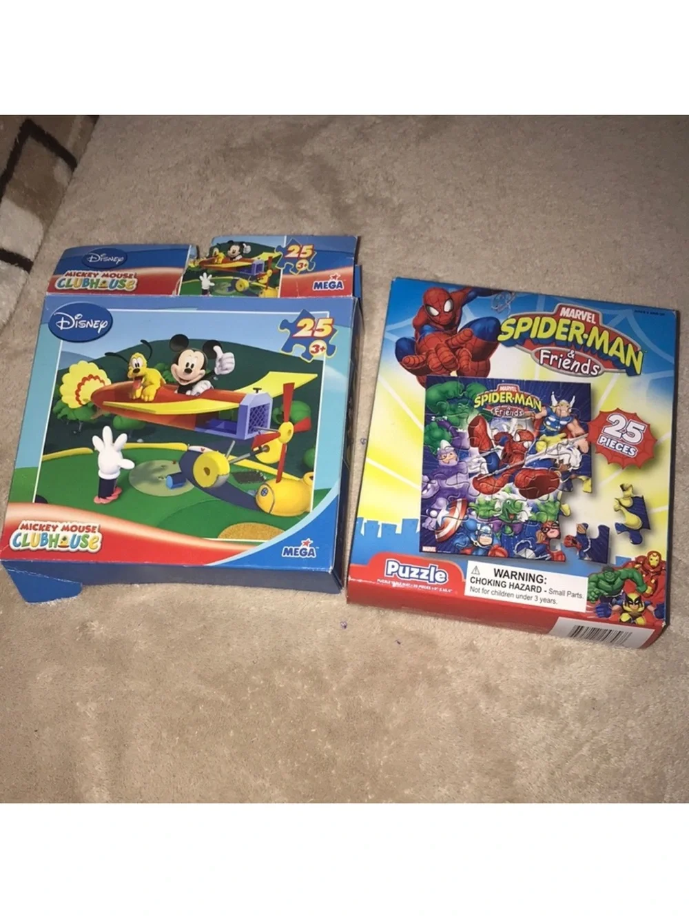 Disney Mickey Mouse & marvel Spider-Man Puzzles